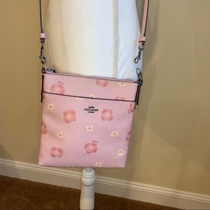 Coach Pansy Print Leather Mini Kitt Crossbody In Great Used Condition